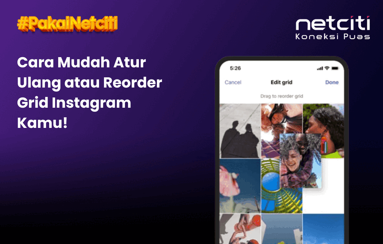 Cara Atur Ulang Posisi Postingana atau Reorder Grid Instagram